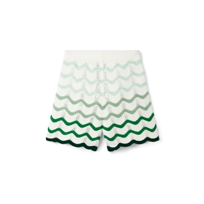 Häkel-Shorts mit wellenförmigem Farbverlauf Häkel-Shorts mit wellenförmigem Farbverlauf