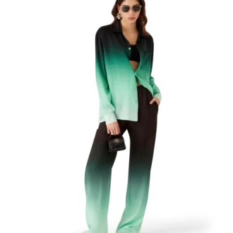 Hose aus Jacquard mit Farbverlauf