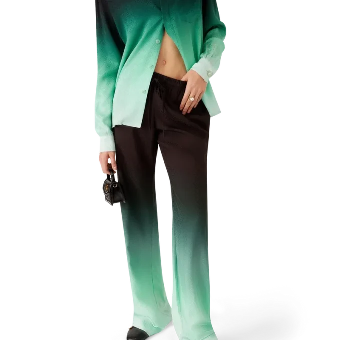 Hose aus Jacquard mit Farbverlauf