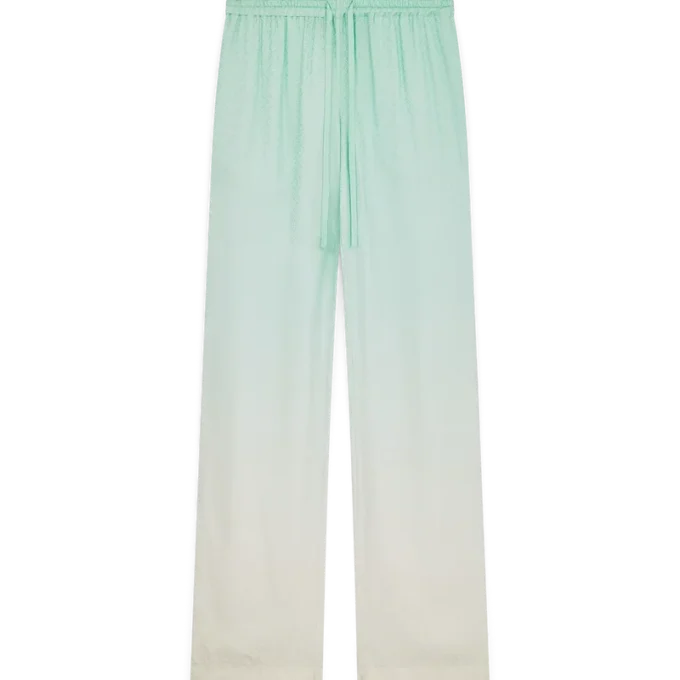 Hose aus Jacquard mit Monogramm-Farbverlauf