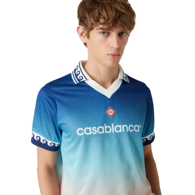 Jacquard-Fußballhemd mit Farbverlauf