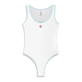 Jacquard-Monogramm-Badeanzug