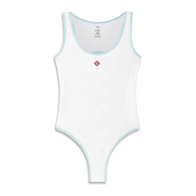 Jacquard-Monogramm-Badeanzug Jacquard-Monogramm-Badeanzug