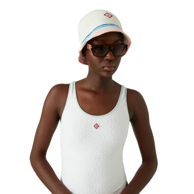 Jacquard-Monogramm-Badeanzug Jacquard-Monogramm-Badeanzug