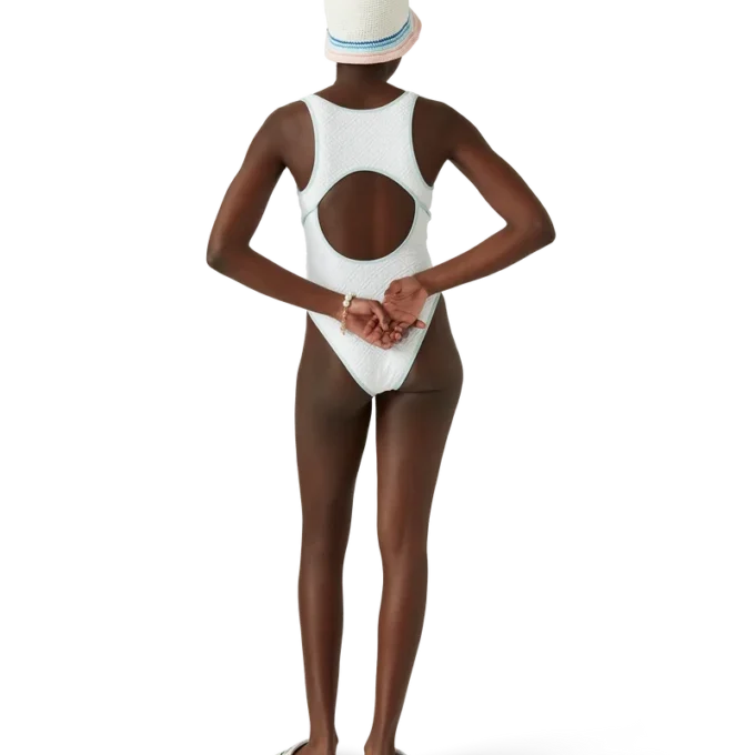 Jacquard-Monogramm-Badeanzug Jacquard-Monogramm-Badeanzug