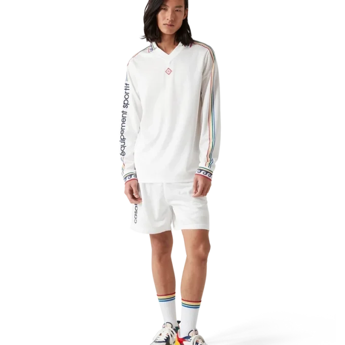 Jacquard-Monogramm-Fußball-Shorts