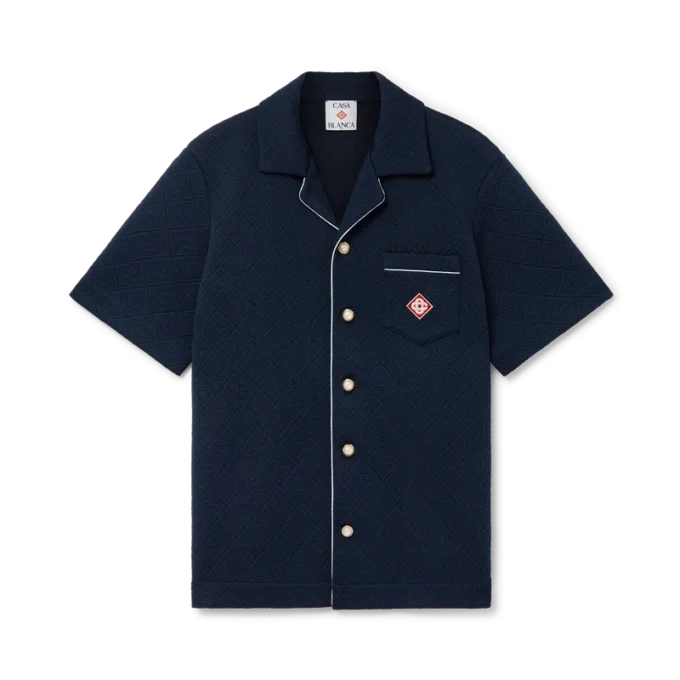 Jacquard-Monogramm-Hemd