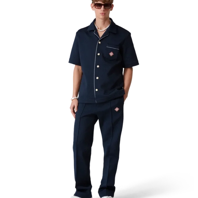 Jacquard-Monogramm-Hemd