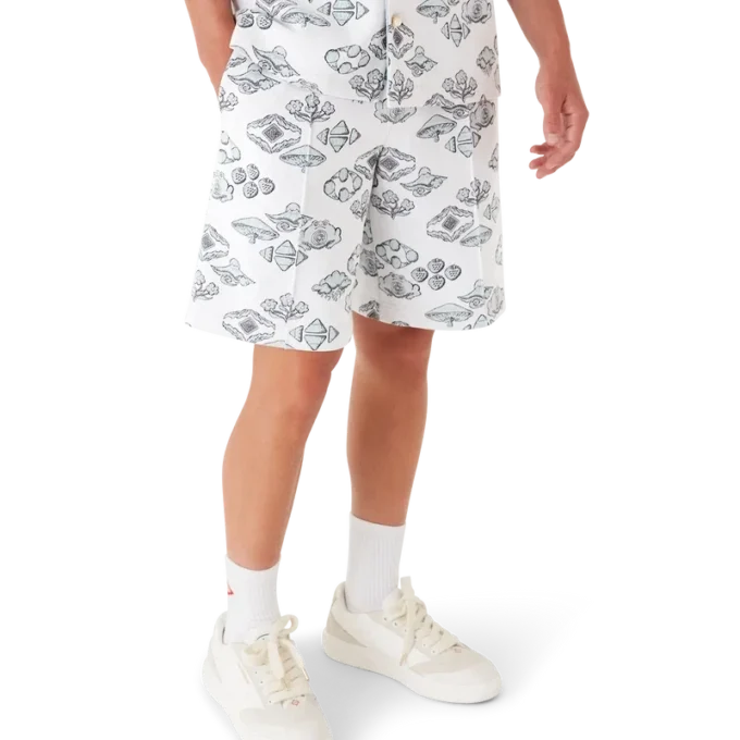 Jacquard-Motiv-Shorts