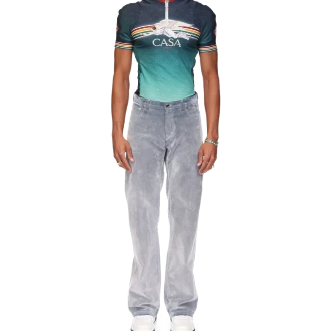 Jeans mit Pfirsichstruktur