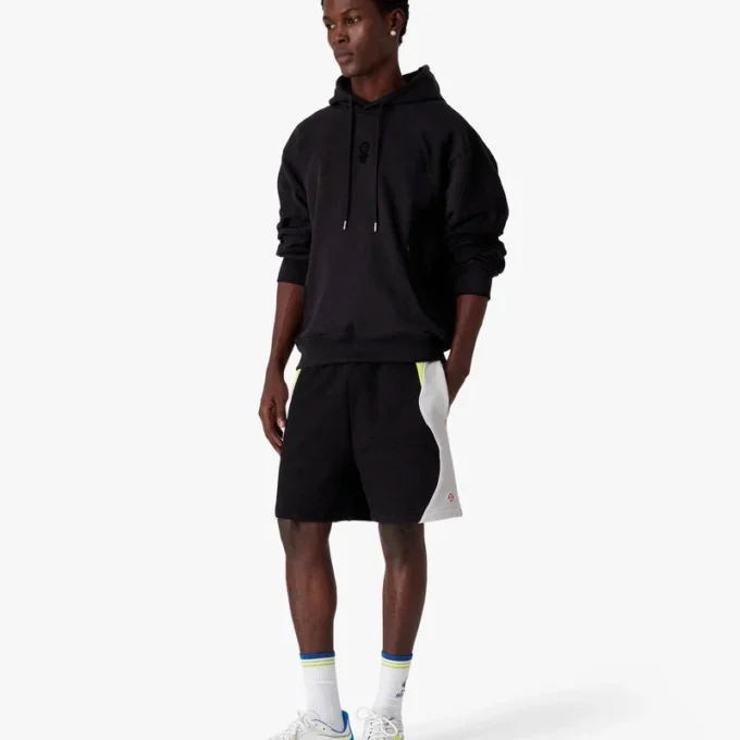 Kapuzenpullover mit Squash-Logo-Flockdruck