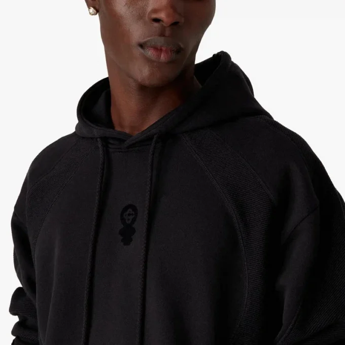 Kapuzenpullover mit Squash-Logo-Flockdruck