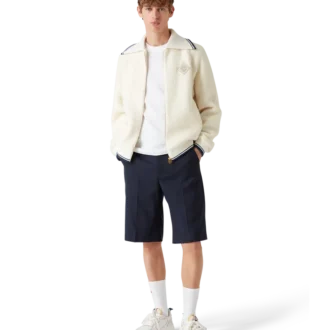 Kaschmir-Pullover mit Reißverschluss