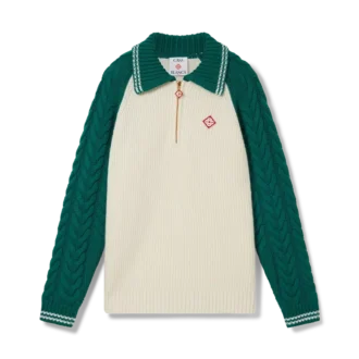 Kaschmir-Pullover mit Zopfmuster