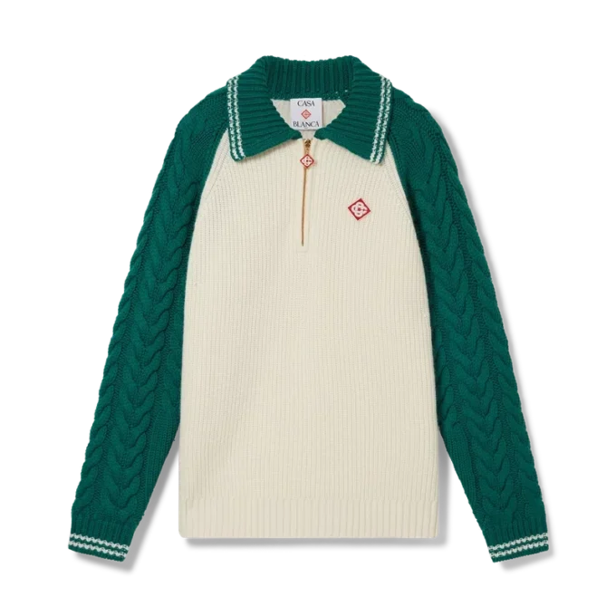 Kaschmir-Pullover mit Zopfmuster