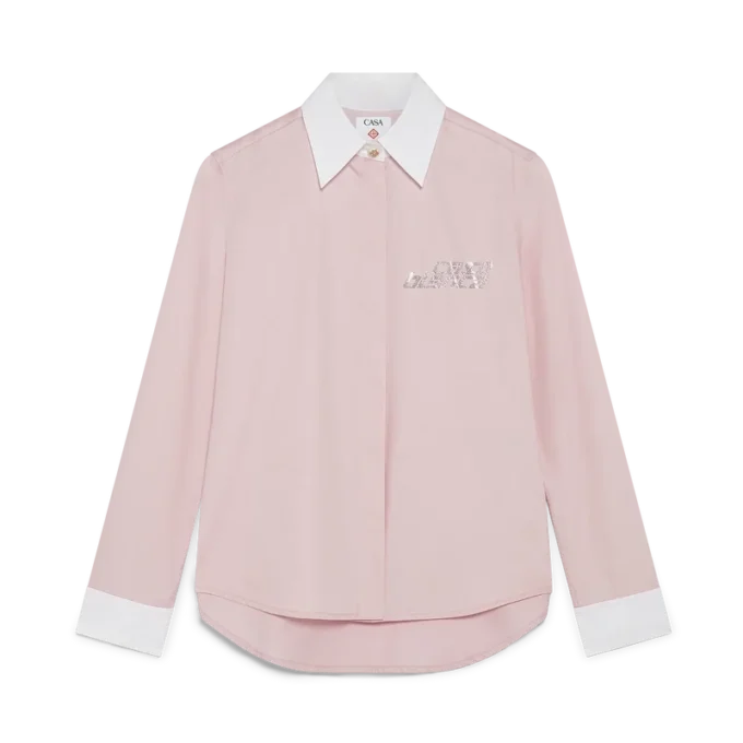 Kristall-Hemd mit kurzen Ärmeln