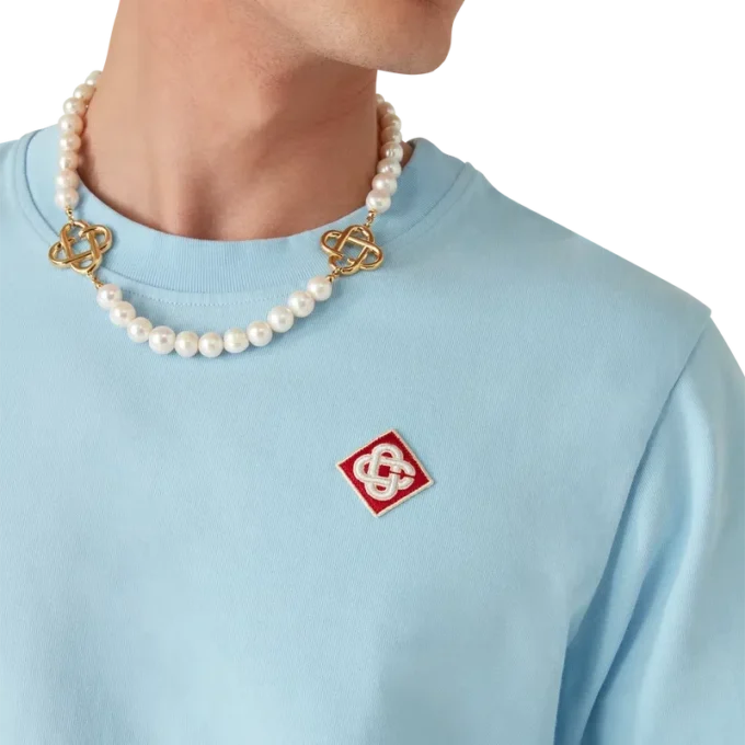 Kurzarm-T-Shirt mit Diamant-Logo