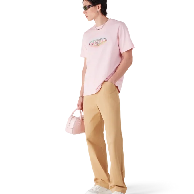 Kurzarm-T-Shirt mit Glas-Logo