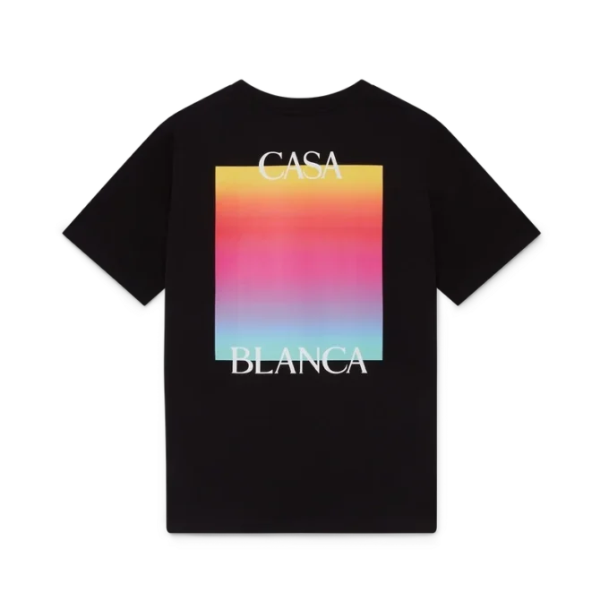 Kurzarm-T-Shirt mit Gradient-Square-Logo