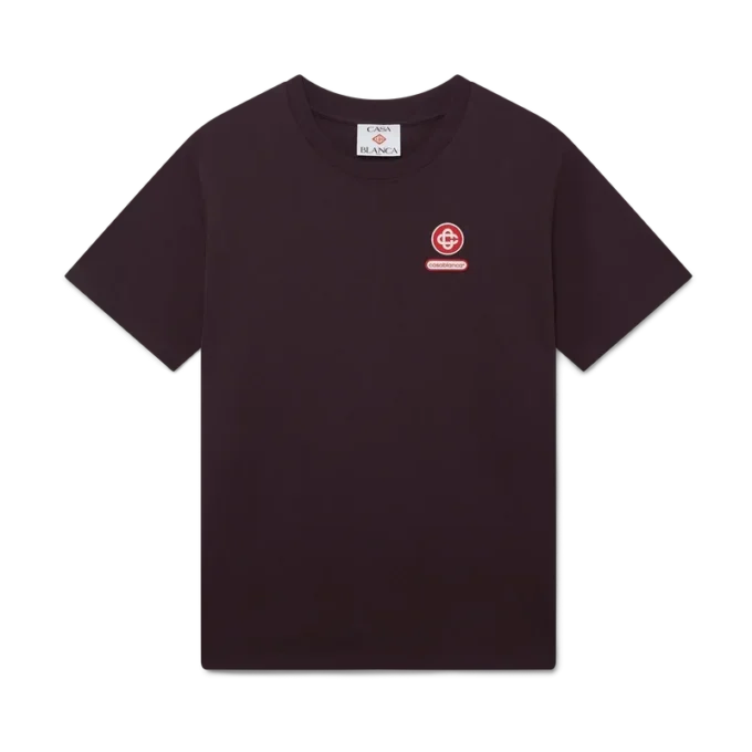 Kurzarm-T-Shirt mit Logo-Patch