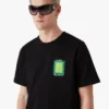 Kurzarm-T-Shirt mit quadratischem Logo