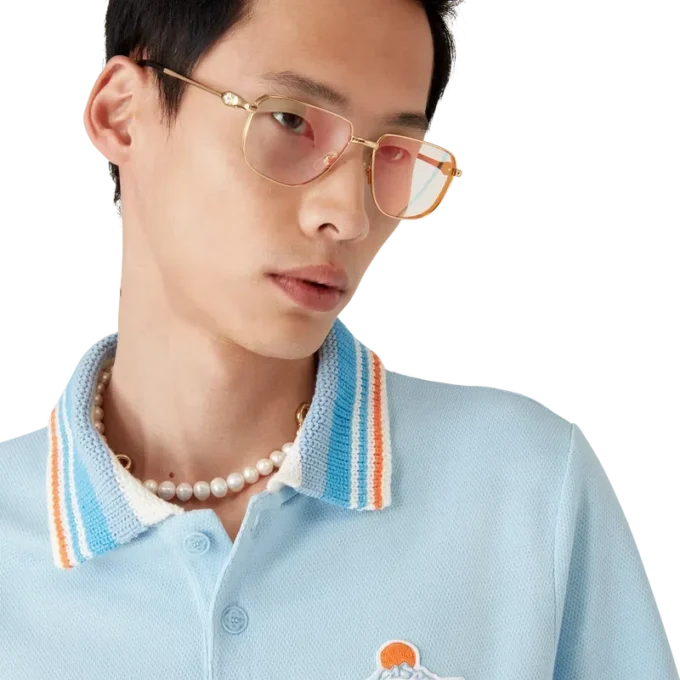 Kurzärmeliges Polohemd aus Strick-Piqué Kurzärmeliges Polohemd aus Strick-Piqué