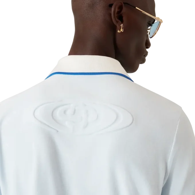 Kurzärmeliges Polohemd aus Velours