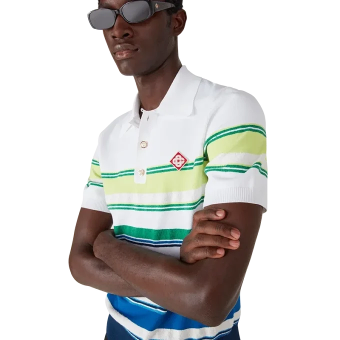 Kurzärmeliges Poloshirt mit Farbverlauf