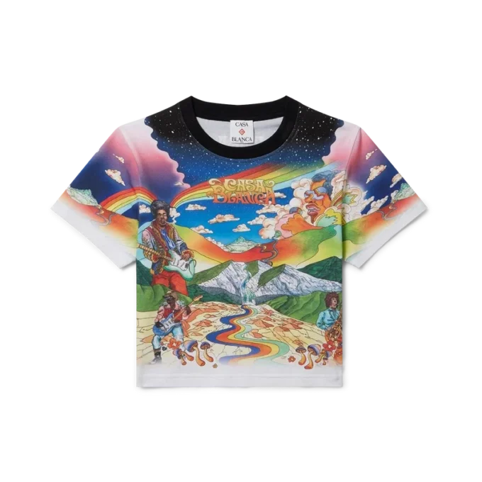 La Musique Cropped T-Shirt La Musique Cropped T-Shirt