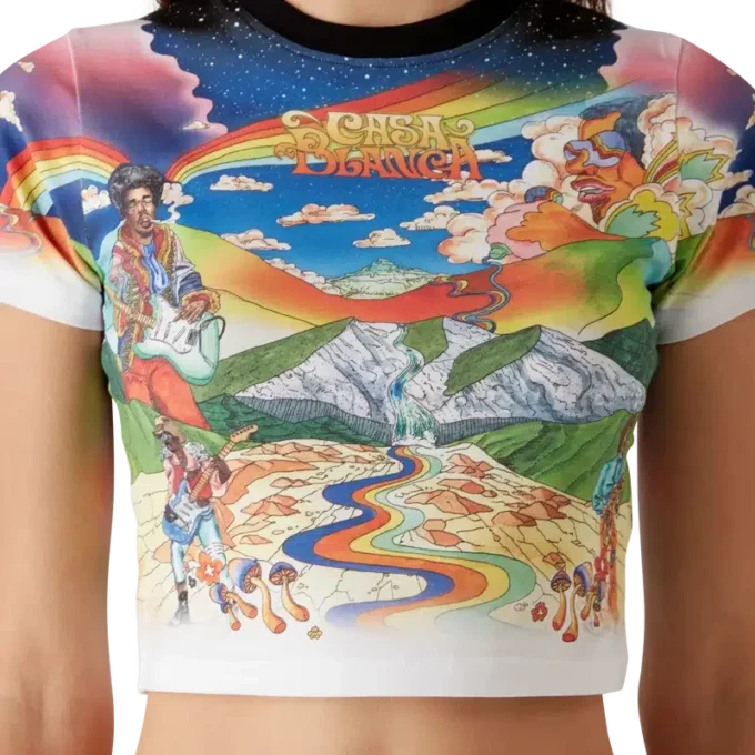 La Musique Cropped T-Shirt La Musique Cropped T-Shirt