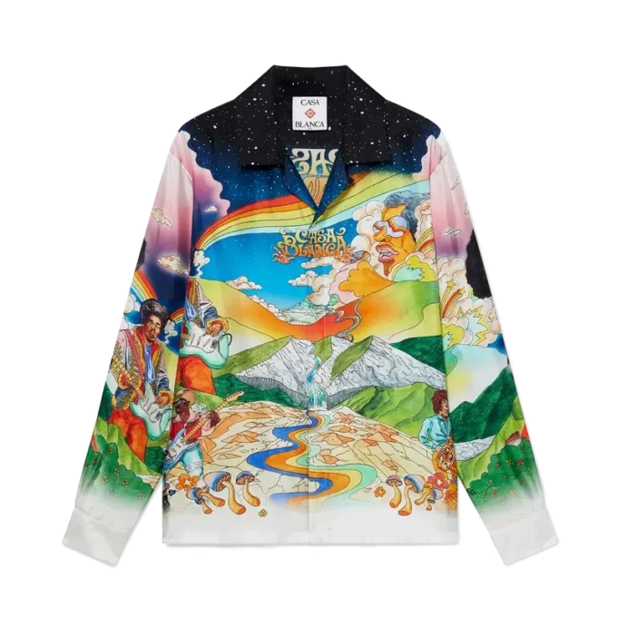 La Musique Langarm-Seidenhemd