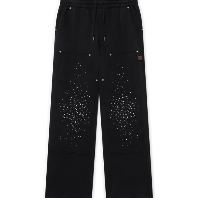 La Pramonition Sweathose mit Kristallverzierung