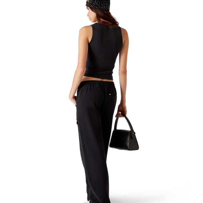 La Pramonition Sweathose mit Kristallverzierung