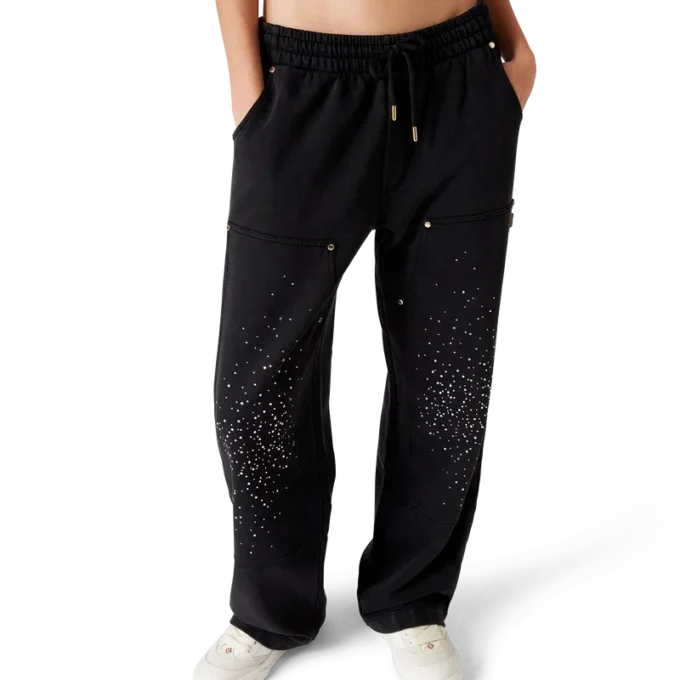 La Pramonition Sweathose mit Kristallverzierung