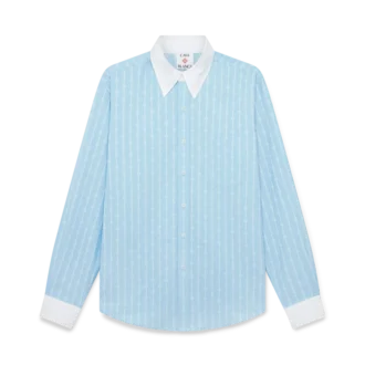 Laurel Stripe Jacquard-Hemd