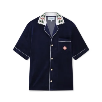 Laurel Velours-Hemd mit kurzen Ärmeln