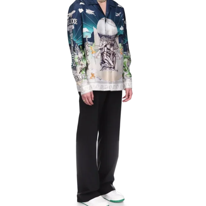 Le Temple Du Sport Seidenhemd Le Temple Du Sport Seidenhemd