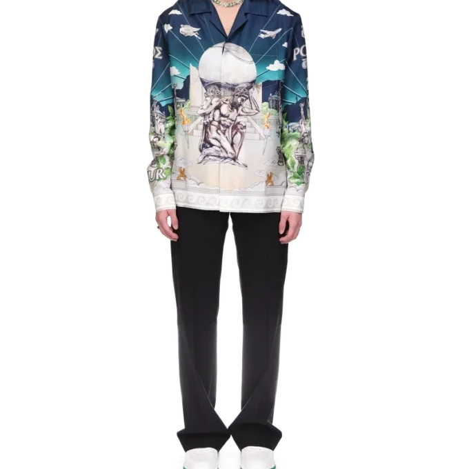 Le Temple Du Sport Seidenhemd Le Temple Du Sport Seidenhemd