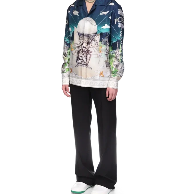 Le Temple Du Sport Seidenhemd Le Temple Du Sport Seidenhemd