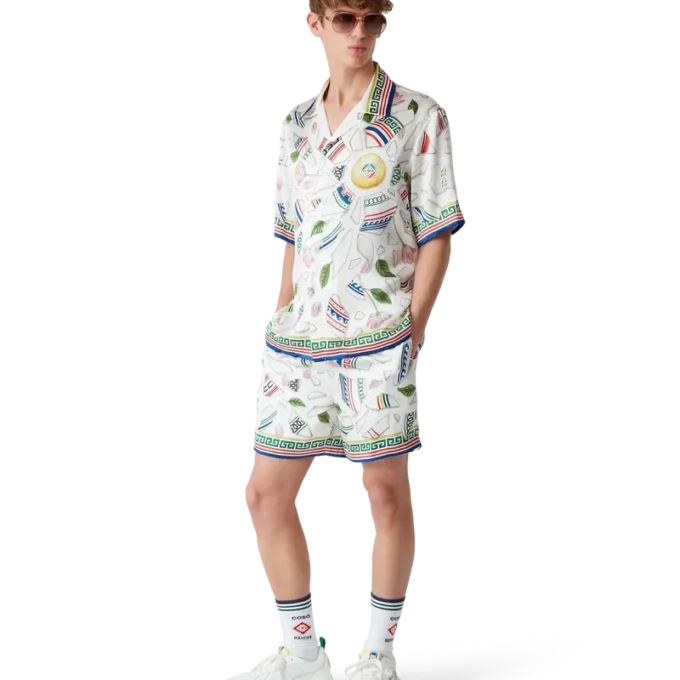 Seidenhemd „Le Vase Brise“