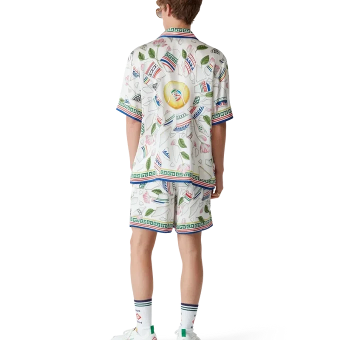 Seidenhemd „Le Vase Brise“