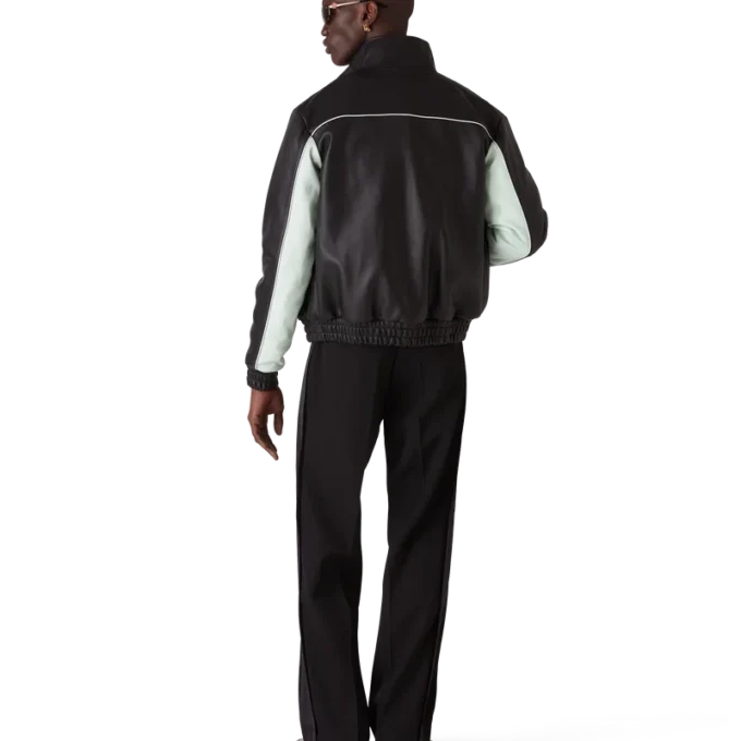 Leder-Trainingsjacke