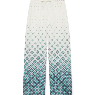 Leinen-Hose mit Monogramm-Farbverlauf Leinen-Hose mit Monogramm-Farbverlauf