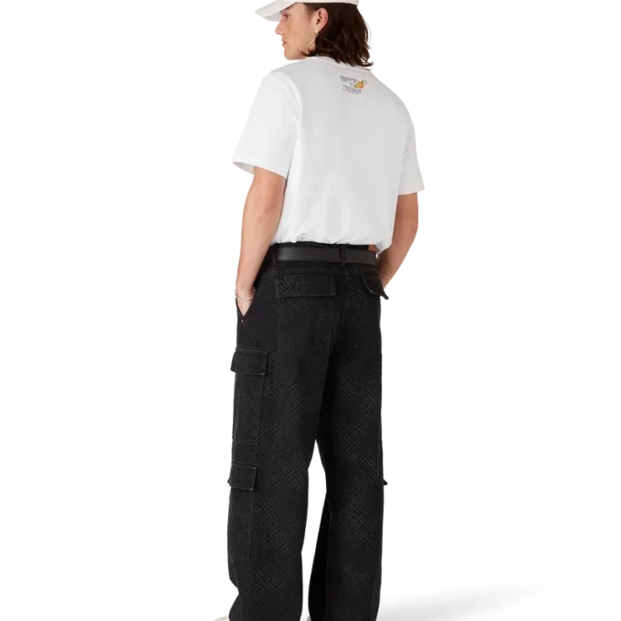 Los Angeles Store bedrucktes Logo-T-Shirt mit kurzen Ärmeln Los Angeles Store bedrucktes Logo-T-Shirt mit kurzen Ärmeln