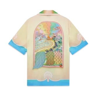 Lucid Dreams Kurzarm-Seidenhemd