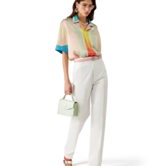 Lucid Dreams Kurzarm-Seidenhemd