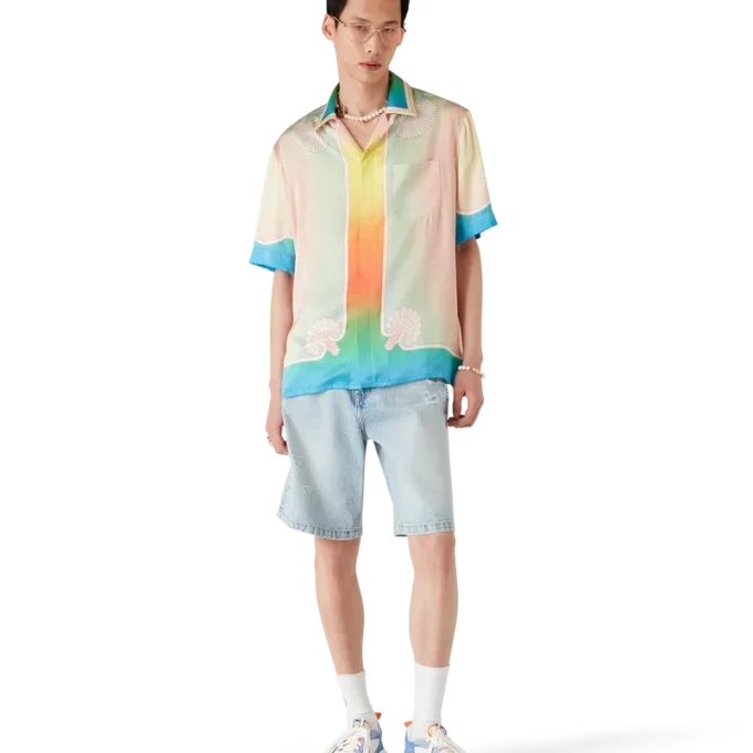 Lucid Dreams Kurzarm-Seidenhemd Lucid Dreams Kurzarm-Seidenhemd