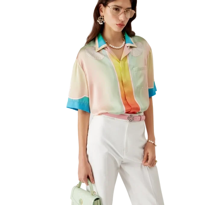 Lucid Dreams Kurzarm-Seidenhemd Lucid Dreams Kurzarm-Seidenhemd