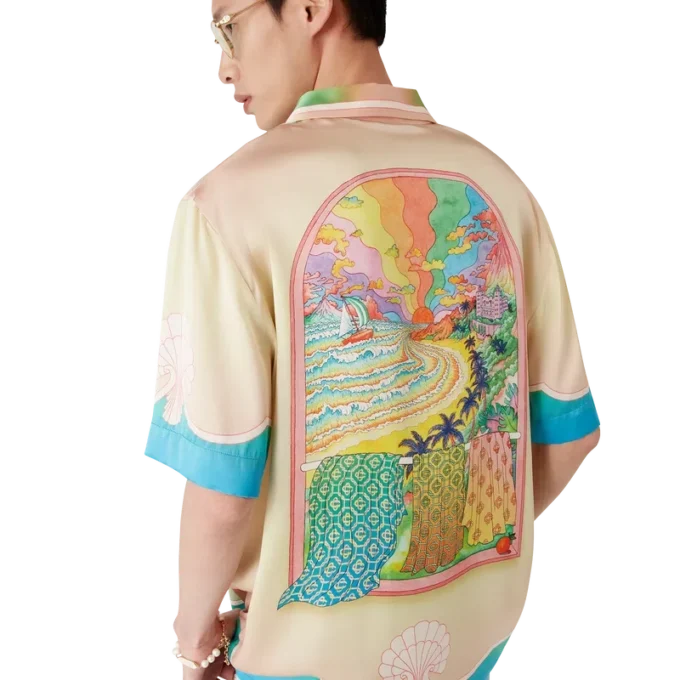 Lucid Dreams Kurzarm-Seidenhemd Lucid Dreams Kurzarm-Seidenhemd