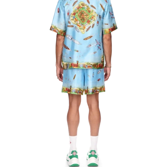 Maison Sur Piloti Seidenhemd